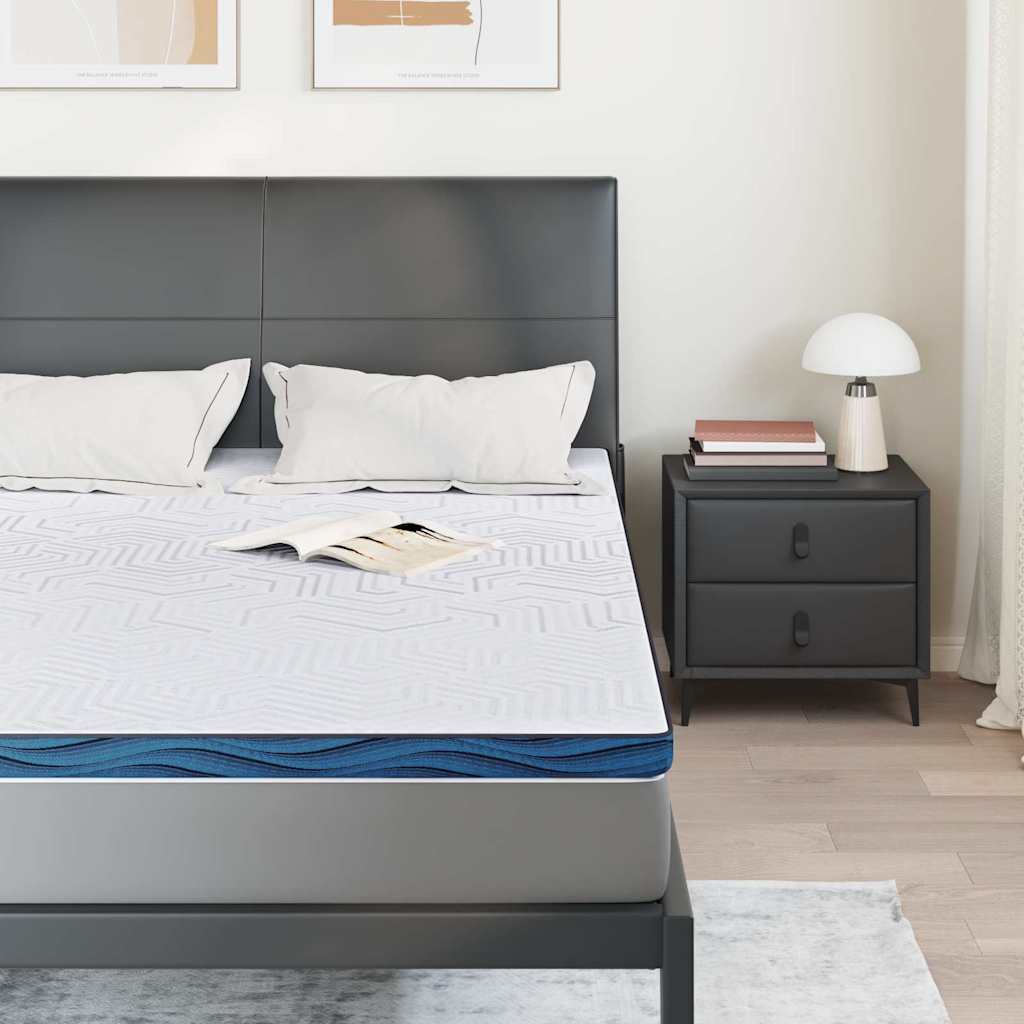 Topper per materasso Bianco 140 x 190 cm Tessuto Jacquard
