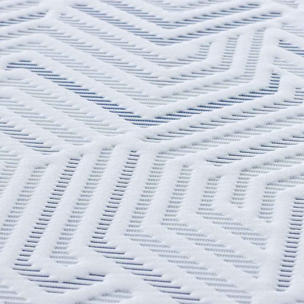 Topper per materasso Bianco 160 x 200 cm Tessuto Jacquard