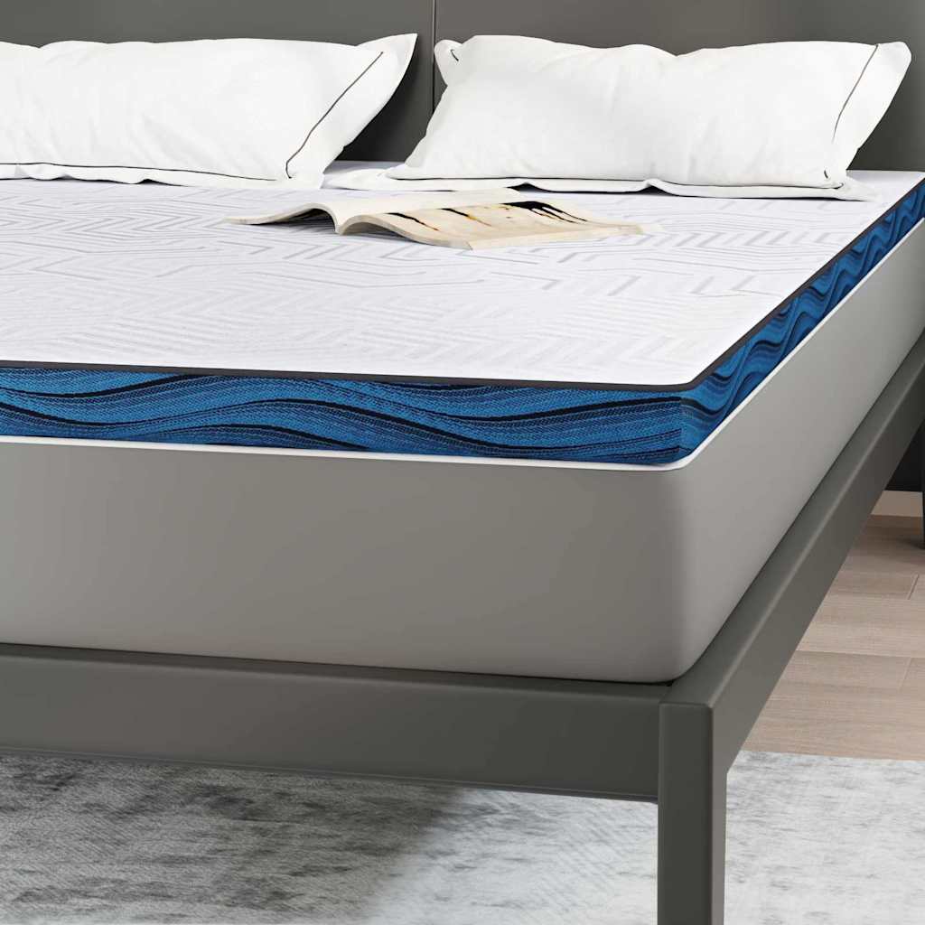 Topper per materasso Bianco 160 x 200 cm Tessuto Jacquard