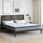Topper per materasso Bianco 200 x 200 cm Tessuto Jacquard