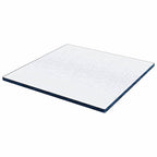 Topper per materasso Bianco 200 x 200 cm Tessuto Jacquard