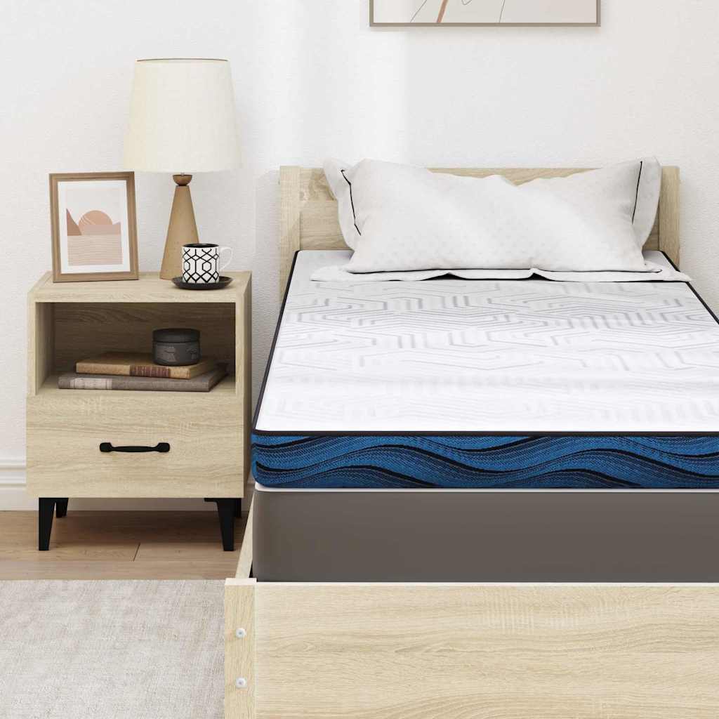 Topper per materasso Bianco 80 x 200 cm Tessuto Jacquard