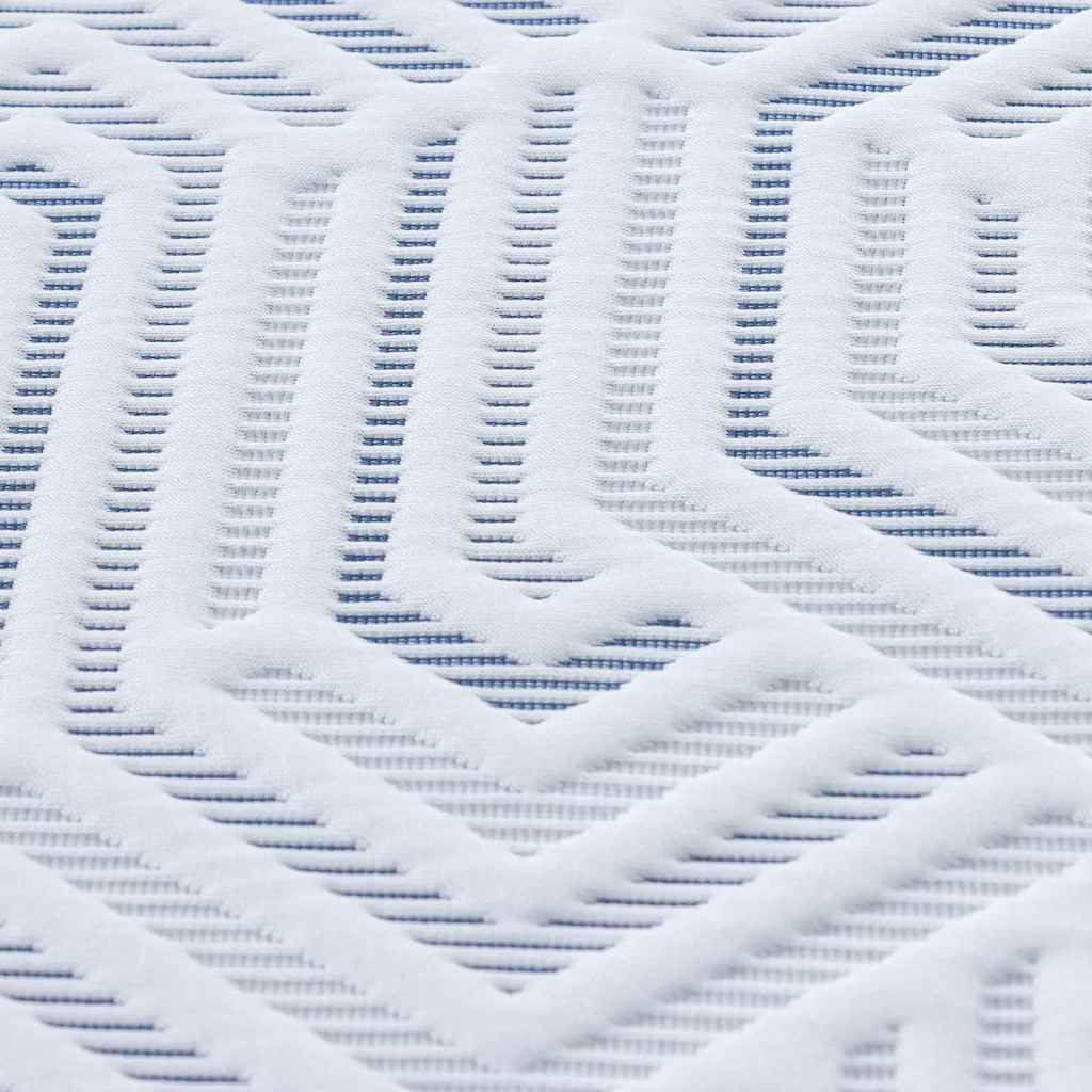 Topper per materasso Bianco 90 x 200 cm Tessuto Jacquard