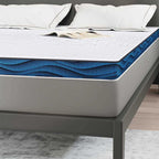 Topper per materasso Bianco 140 x 190 cm Tessuto Jacquard