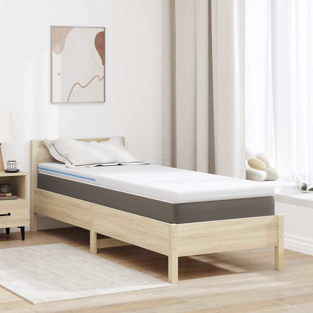 Topper per materasso Bianco 80 x 200 cm Tessuto Jacquard