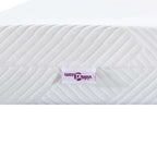 Topper per materasso Bianco 90 x 200 cm Tessuto Jacquard