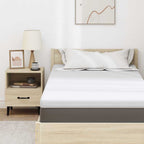 Topper per materasso Bianco 90 x 200 cm Tessuto Jacquard