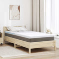 Topper per materasso Bianco 90 x 200 cm Tessuto Jacquard