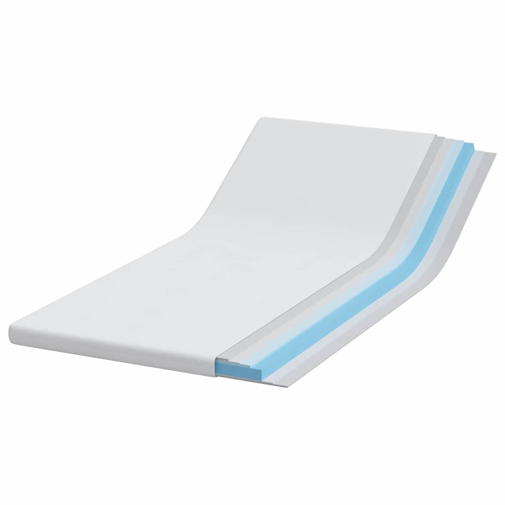 Topper per materasso Bianco 90 x 200 cm Tessuto Jacquard