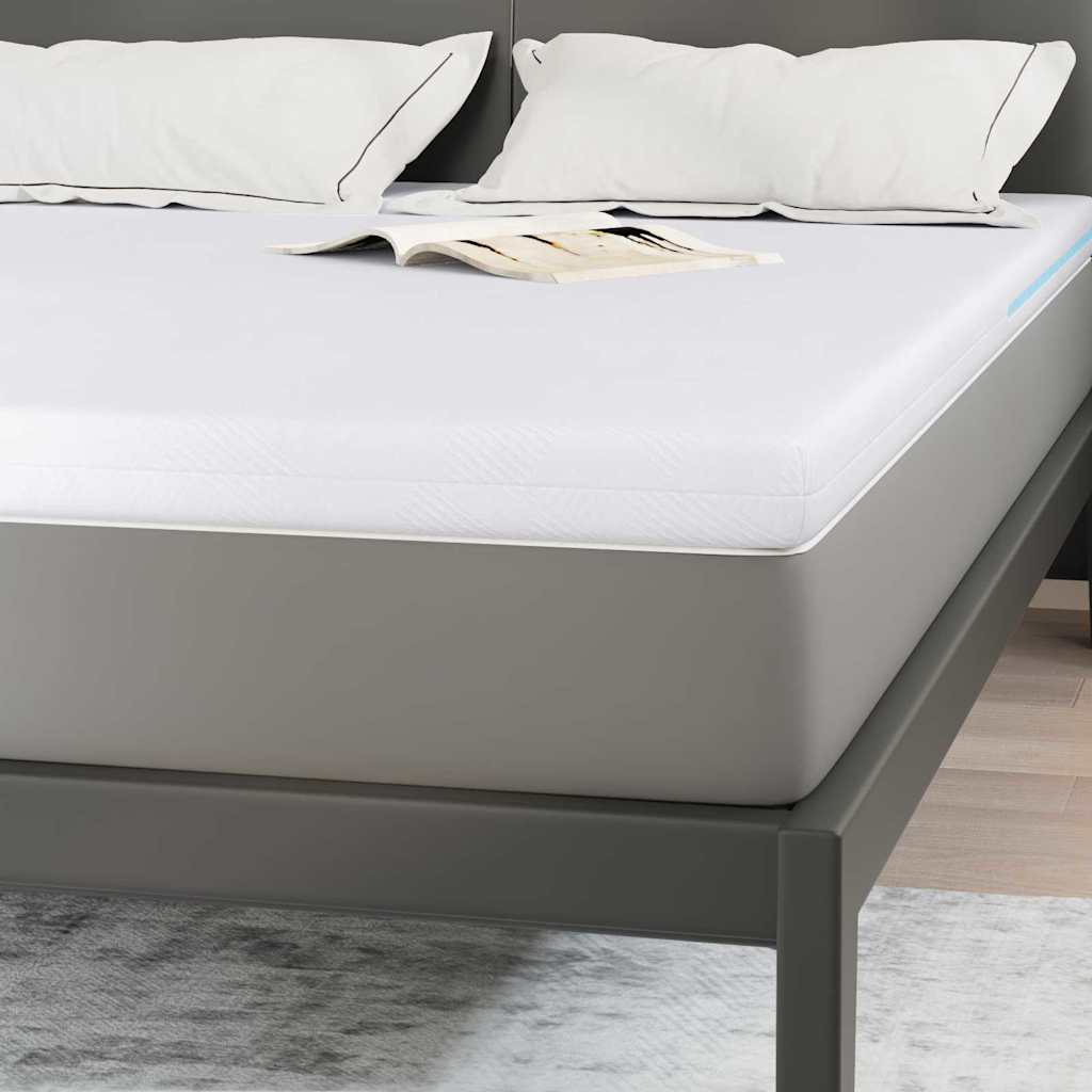 Topper per materasso Bianco 140 x 190 cm Tessuto Jacquard
