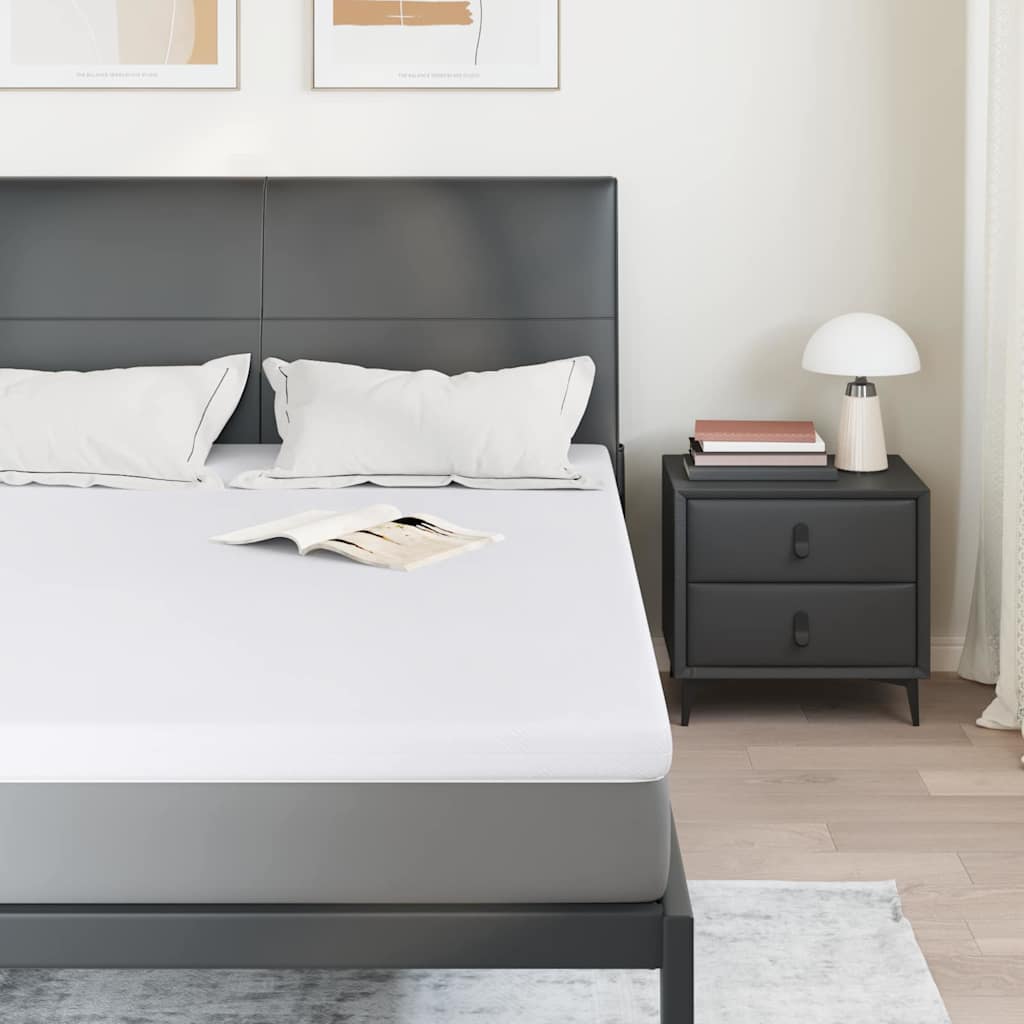 Topper per materasso Bianco 160 x 200 cm Tessuto Jacquard