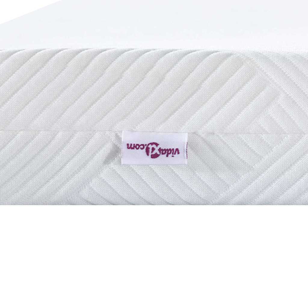 Topper per materasso Bianco 180 x 200 cm Tessuto Jacquard