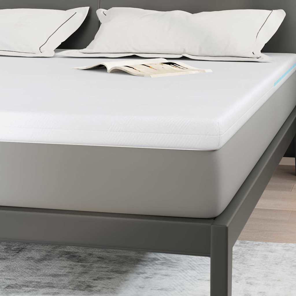 Topper per materasso Bianco 180 x 200 cm Tessuto Jacquard