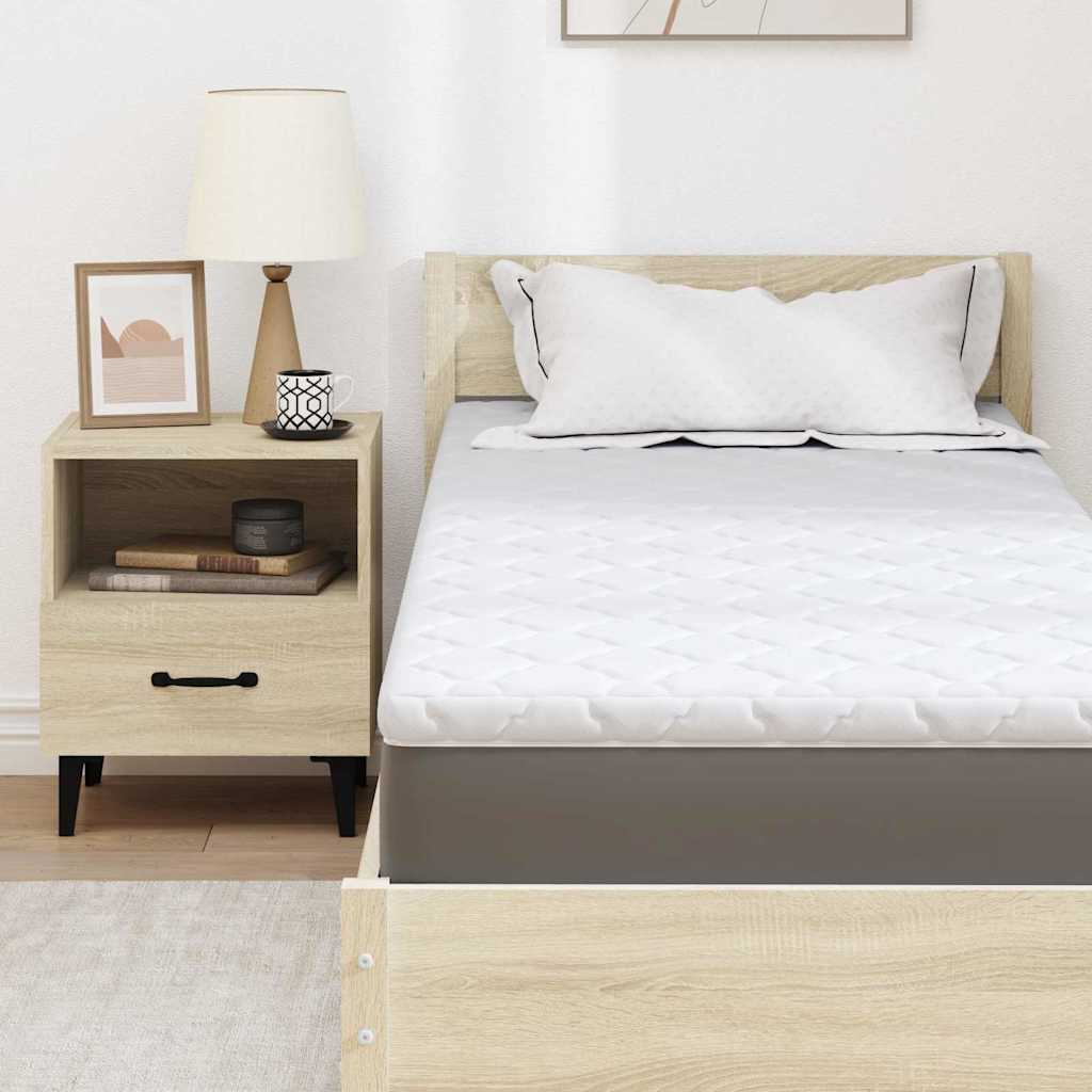 Topper al cocco Bianco 70 x 200 cm Tessuto Jacquard