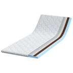 Topper al cocco Bianco 70 x 200 cm Tessuto Jacquard