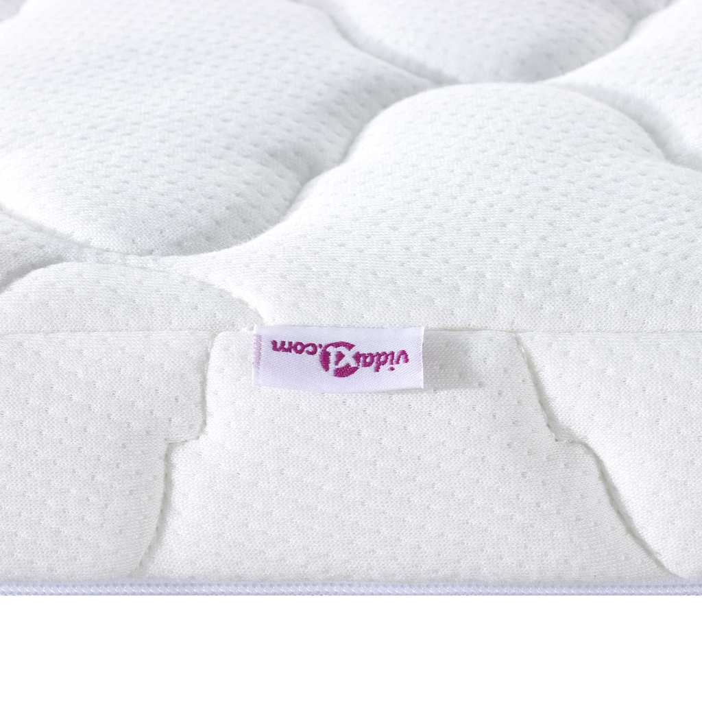 Topper al cocco Bianco 90 x 200 cm Tessuto Jacquard
