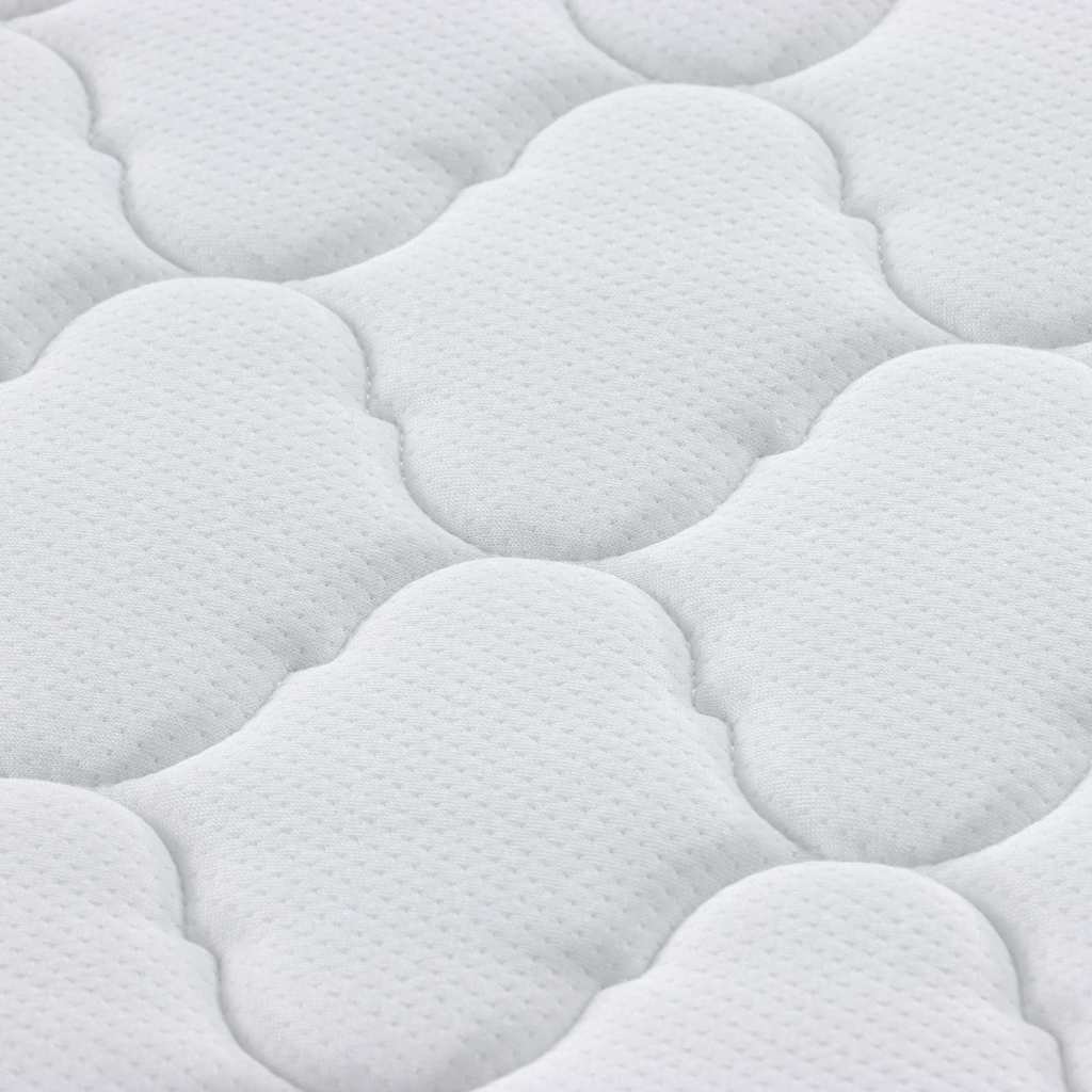 Topper al cocco Bianco 90 x 200 cm Tessuto Jacquard