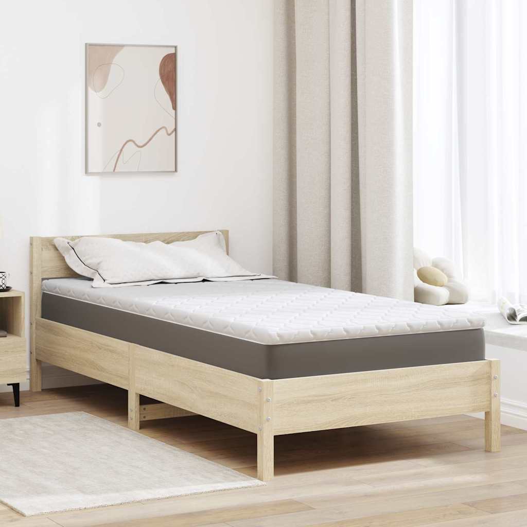 Topper al cocco Bianco 90 x 200 cm Tessuto Jacquard