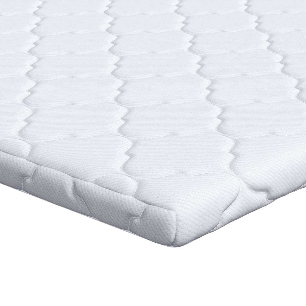 Topper al cocco Bianco 90 x 200 cm Tessuto Jacquard