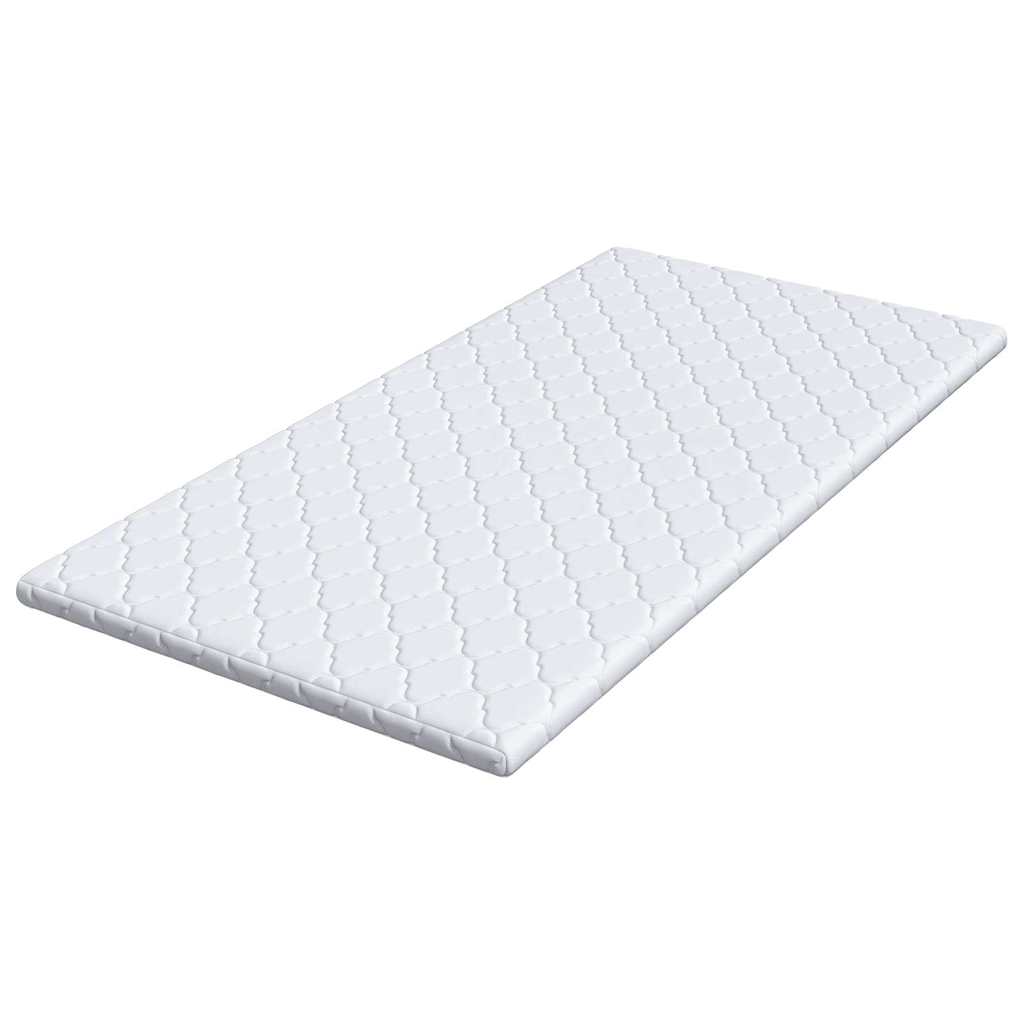 Topper al cocco Bianco 90 x 200 cm Tessuto Jacquard