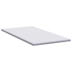 Topper al cocco Bianco 90 x 200 cm Tessuto Jacquard