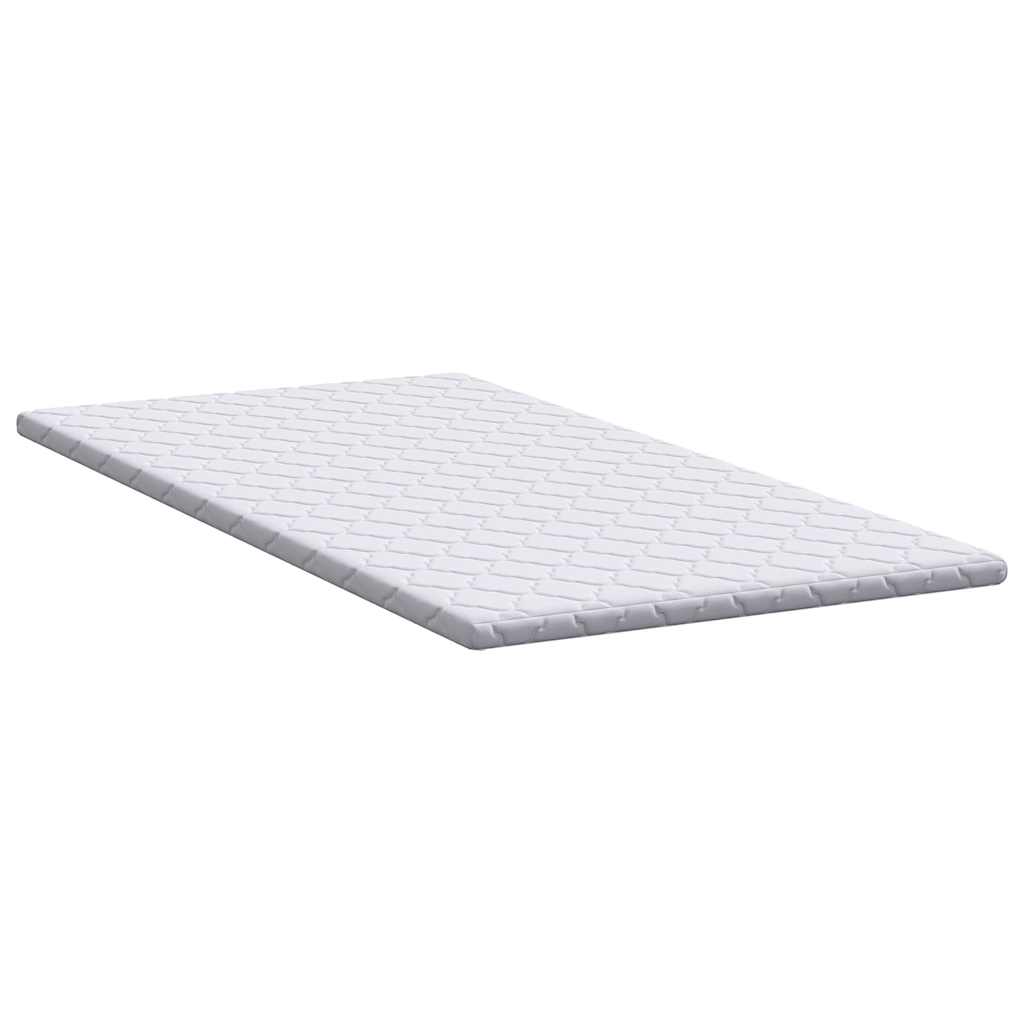 Topper al cocco Bianco 100 x 200 cm Tessuto Jacquard