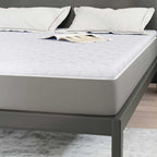 Topper al cocco Bianco 140 x 200 cm Tessuto Jacquard