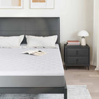 Topper al cocco Bianco 140 x 200 cm Tessuto Jacquard