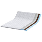 Topper al cocco Bianco 140 x 200 cm Tessuto Jacquard