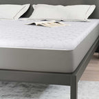 Topper al cocco Bianco 180 x 200 cm Tessuto Jacquard