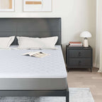 Topper al cocco Bianco 180 x 200 cm Tessuto Jacquard
