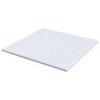 Topper al cocco Bianco 180 x 200 cm Tessuto Jacquard