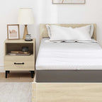 Topper per materasso Bianco 80 x 200 cm Tessuto a maglia