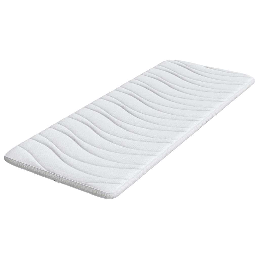 Topper per materasso Bianco 80 x 200 cm Tessuto a maglia
