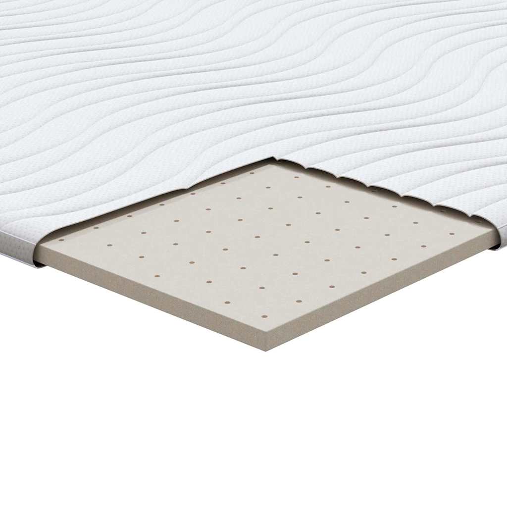 Topper per materasso Bianco 120 x 200 cm Tessuto a maglia