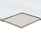 Topper per materasso Bianco 120 x 200 cm Tessuto a maglia