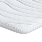 Topper per materasso Bianco 120 x 200 cm Tessuto a maglia