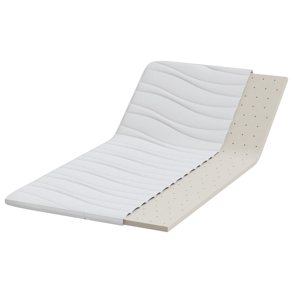 Topper per materasso Bianco 120 x 200 cm Tessuto a maglia
