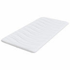 Topper per materasso Bianco 120 x 200 cm Tessuto a maglia