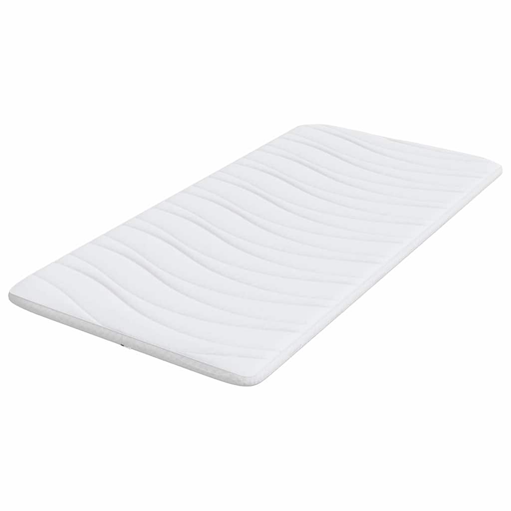 Topper per materasso Bianco 120 x 200 cm Tessuto a maglia