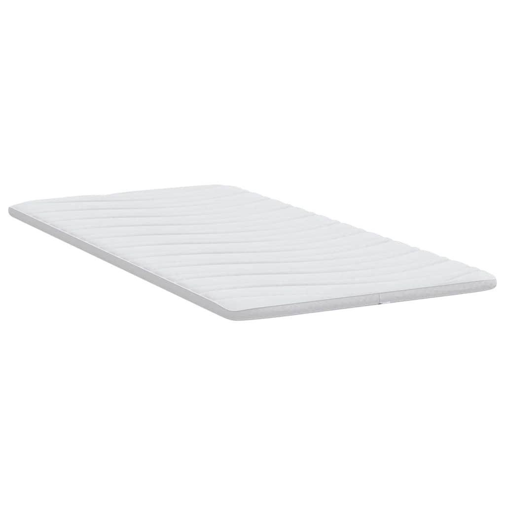 Topper per materasso Bianco 120 x 200 cm Tessuto a maglia