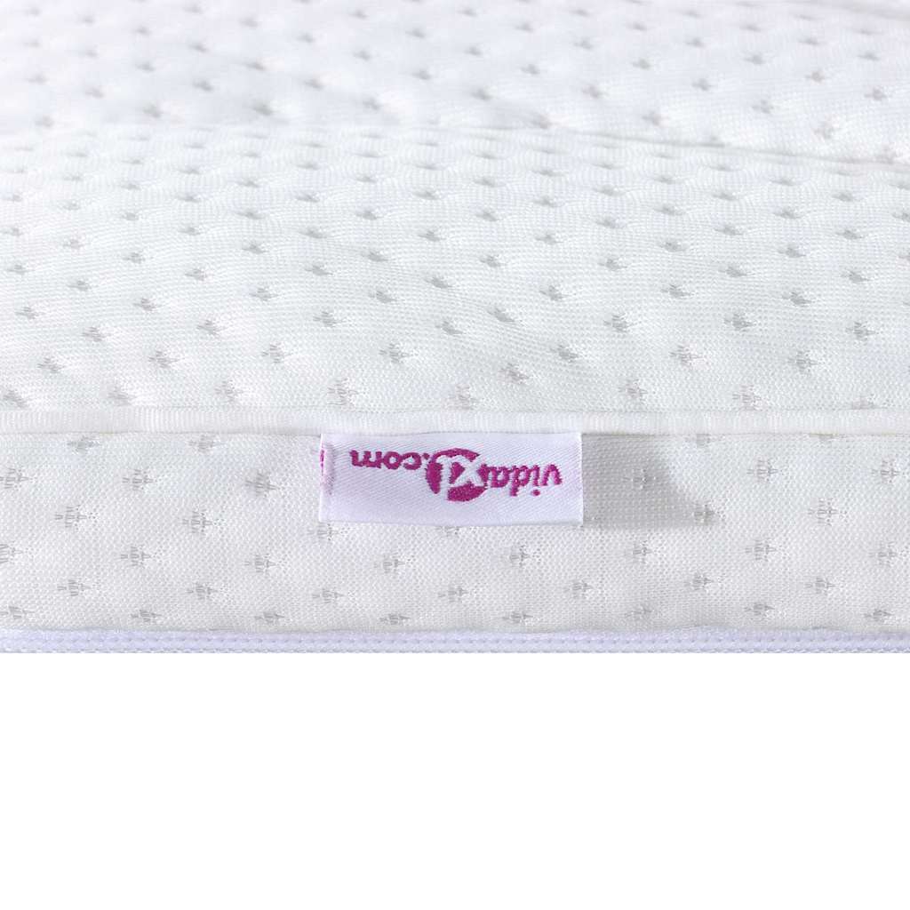 Topper per materasso Bianco 160 x 200 cm Tessuto a maglia
