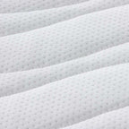 Topper per materasso Bianco 160 x 200 cm Tessuto a maglia
