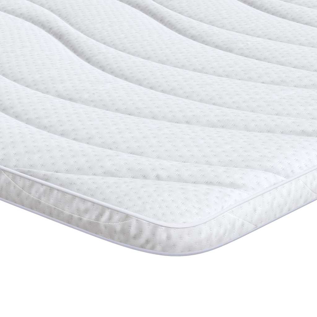 Topper per materasso Bianco 160 x 200 cm Tessuto a maglia