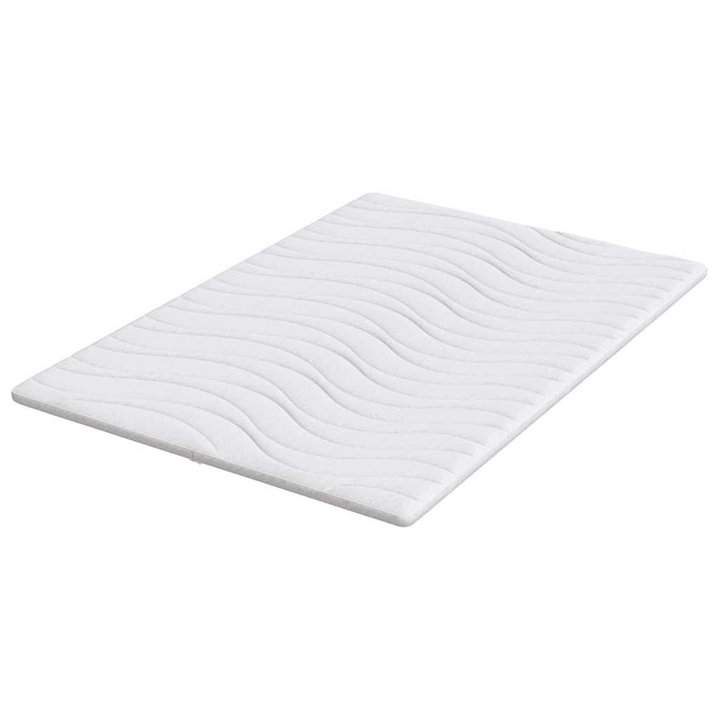 Topper per materasso Bianco 160 x 200 cm Tessuto a maglia