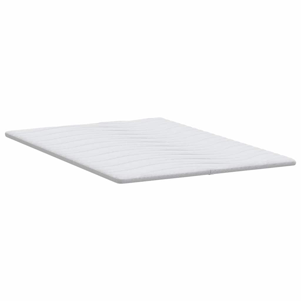 Topper per materasso Bianco 160 x 200 cm Tessuto a maglia