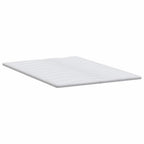 Topper per materasso Bianco 160 x 200 cm Tessuto a maglia