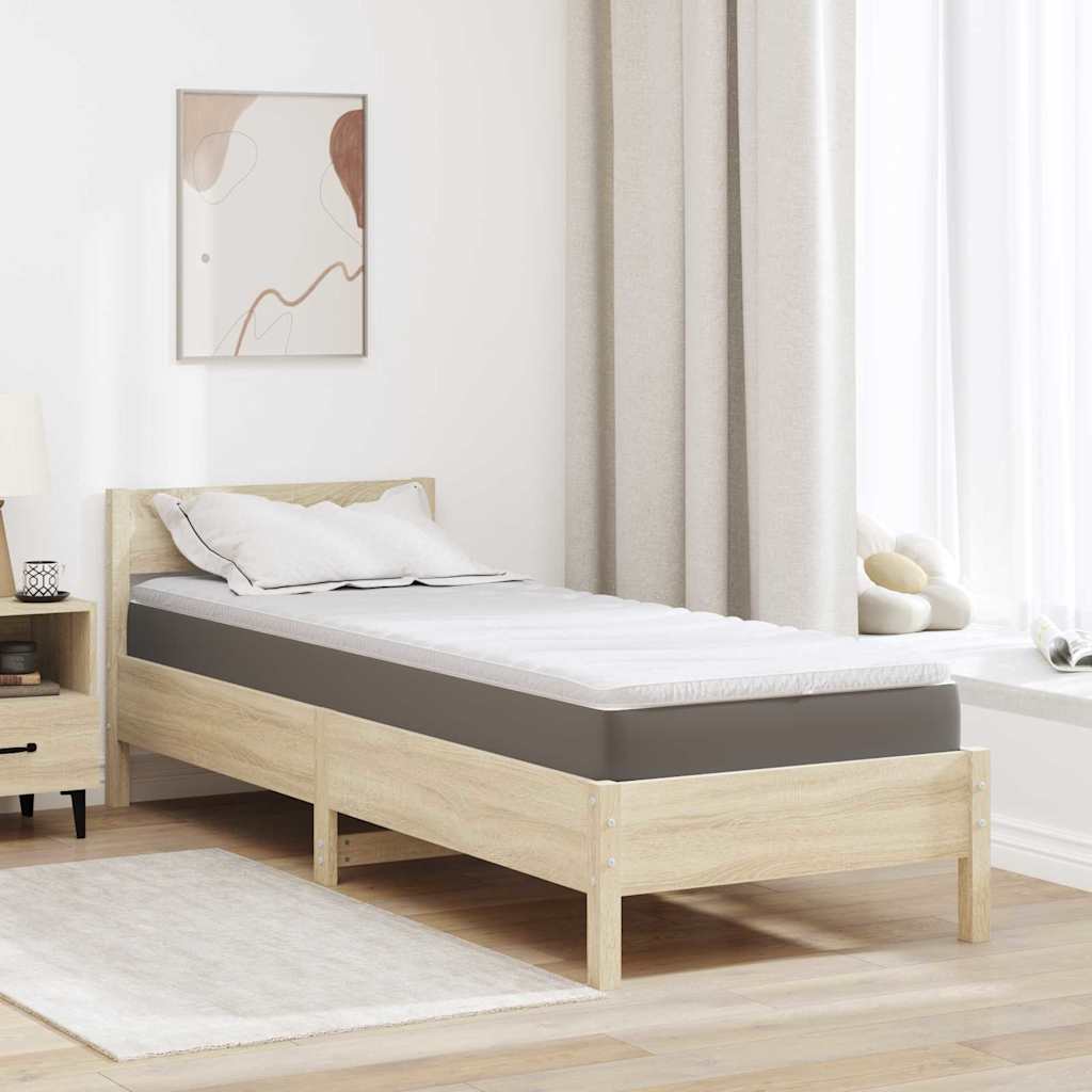 Topper per materasso Bianco 80 x 200 cm Tessuto a maglia