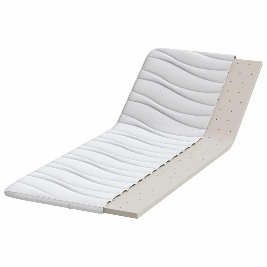 Topper per materasso Bianco 80 x 200 cm Tessuto a maglia
