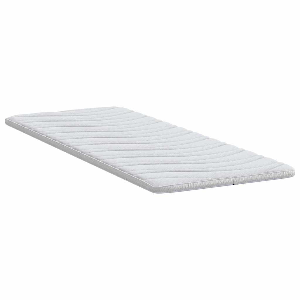 Topper per materasso Bianco 80 x 200 cm Tessuto a maglia